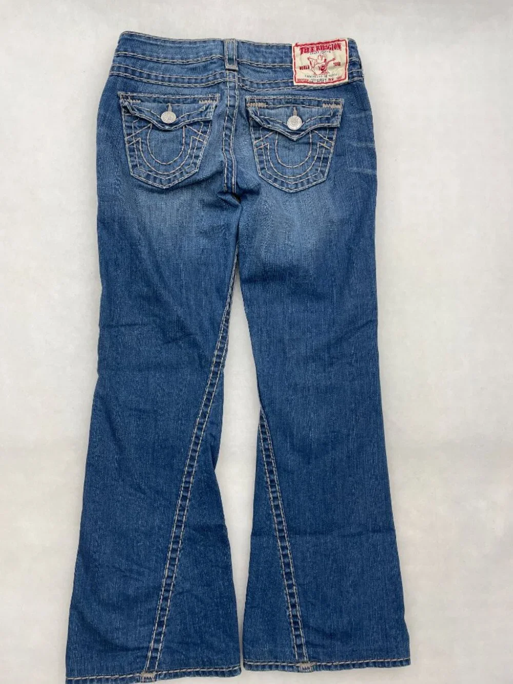 True Religion Joey Super T Flare Leg Jeans Made In USA Vintage Women's 29x31 - Picture 3 of 13